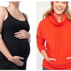 Nursing Tank Top & Maternity Microfleece Sweatshirt